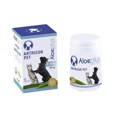 Aloeplus artricur pet câini/ pisici 0-11 kg 12 g 60 capsule