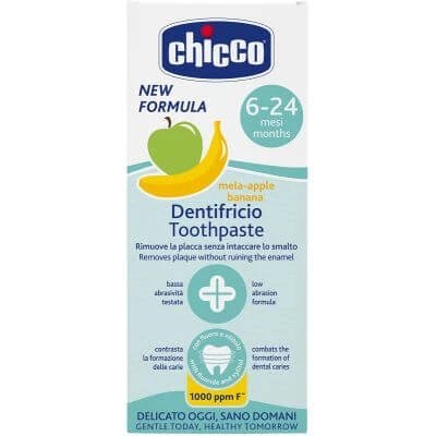 Pastă de dinți Chicco 6 luni+ melabanana cu fluor 50 ml