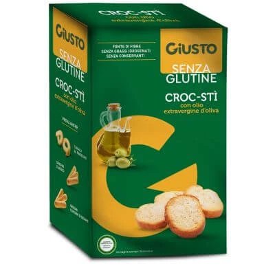 Giusto croc-sti' fără gluten cu ulei de măsline extravirgin 100 g