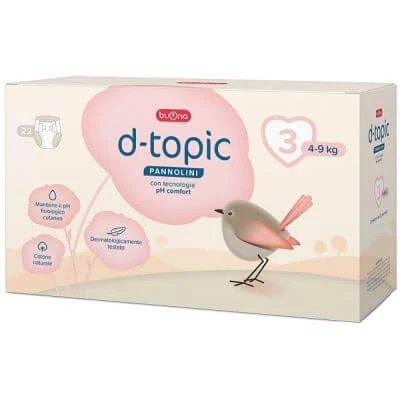 Scutece D-topic mărimea 3 22 bucăți