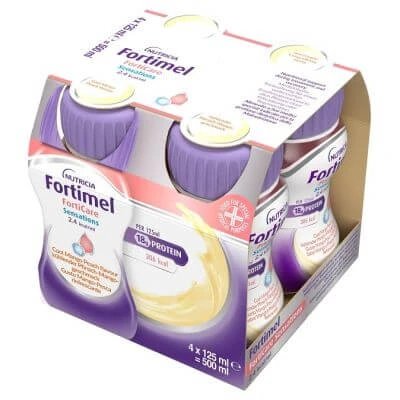 Fortimel forticare sensation 2,4 kcal/ml piersică/mango revigorant 4 buc. 125 ml