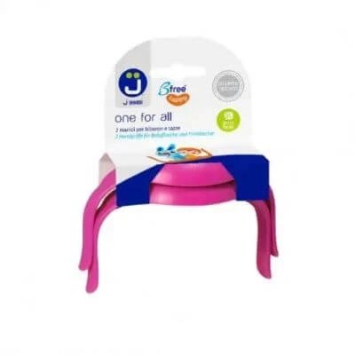 J bimbi b free one for all roz 2 mânere pentru sticle și căni