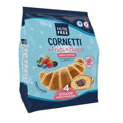 Nutrifree cornetti ai frutti di bosco 4 bucăți 60 g