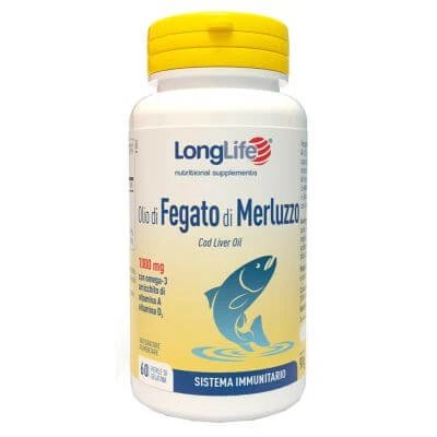 Longlife ulei de ficat de cod 1000 mg 60 perle
