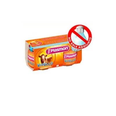 Vițel omogenizat Plasmon 120 g x 2 bucăți