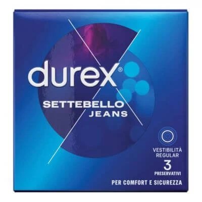 Prezervativ durabil blugi cu șapte nasturi 3 piese