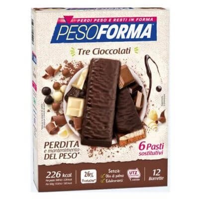 Pesoforma barr 3 ciocolată 372 g