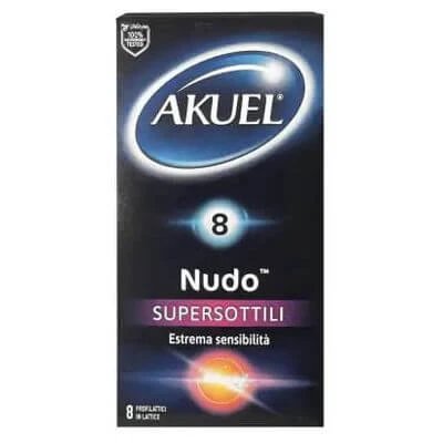 Akuel nude prezervativ super-subțire 8 bucăți