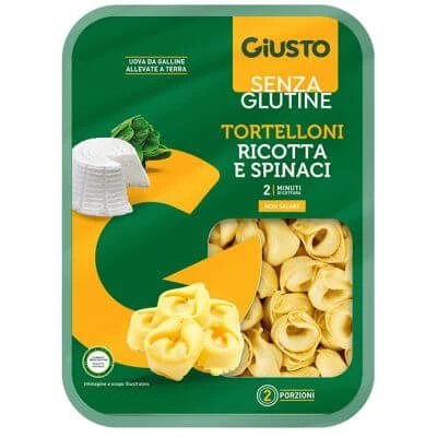 Giusto tortelloni fără gluten ricotta și spanac 250 g