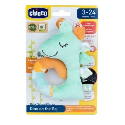 Chicco play baby sense&focus trillino dinozaur moale eco+
