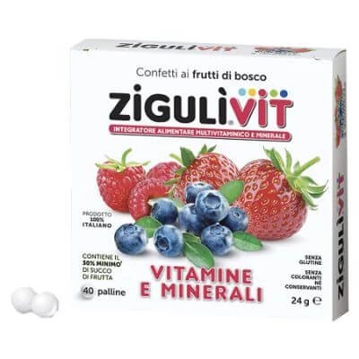 Ziguli vit fruttibosco 40 de migdale confiate