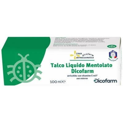Dicofarm Talc lichid pudră mentolată 100 ml