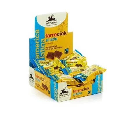 Biscuiți cu spelt și ciocolată cu lapte bio fairtrade 28 g