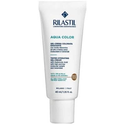 Rilastil aqua gel cremă colorată mediu