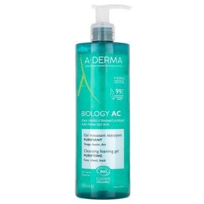 Aderma biology ac purifying spumant gel de curățare 400 ml