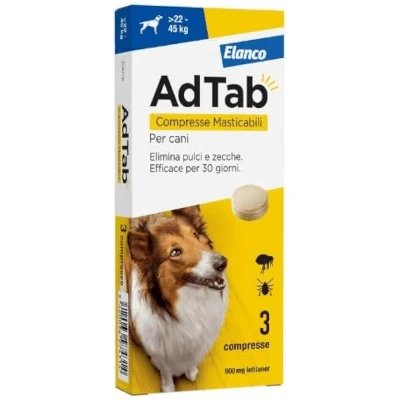 Adtab*3cpr 900mg câini 22-45kg