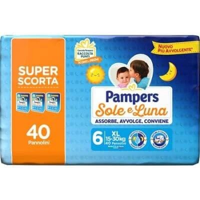Pampers sun moon trio xl 40 bucăți