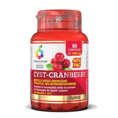 Culorile vieții cist-cranberry cu vitamina c și 60 comprimate 1000 mg