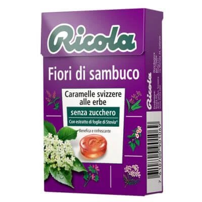 Ricola floare de soc fără zahăr 50 g