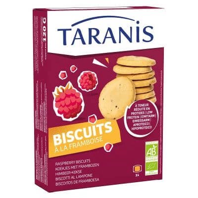 Taranis zmeură biscuiți shortbread 120 g
