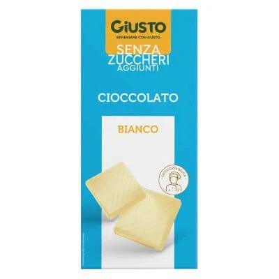 Ciocolată albă fără zahăr Giusto 85 g