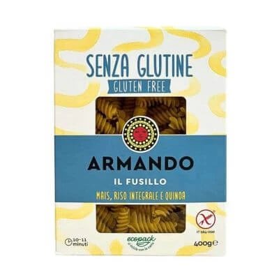 Armando's fără gluten fusillo porumb orez brun și quinoa 400 g
