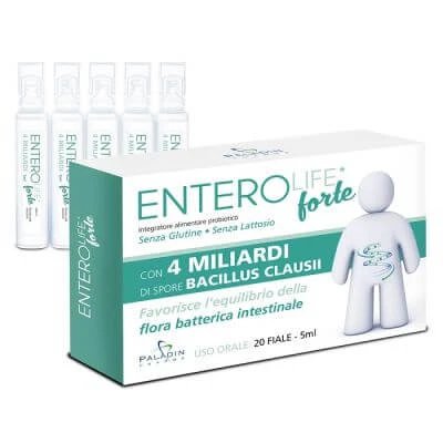 Enterolife forte 4 miliarde 20 fiole de 5 ml
