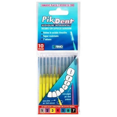 Scobitoare Pikdent 3 galben 10 bucăți
