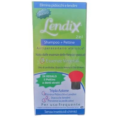 Șampon Lendix plus 150 ml + pieptene împotriva păduchilor 2 în 1