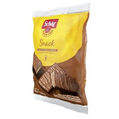 Schar snacks cu ciocolată cu lapte și alune 3 napolitane x 35 g