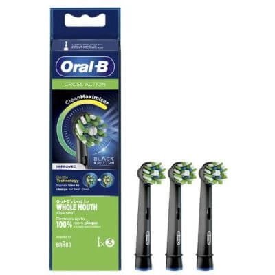 Oralb power refill eb50 crossaction negru 3 bucăți
