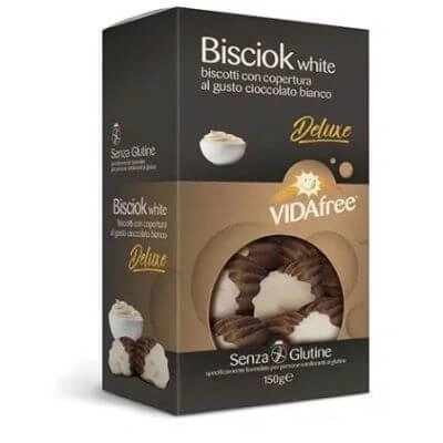 Bisciok ciocolată albă vidafree biscuiți fără gluten 150 g