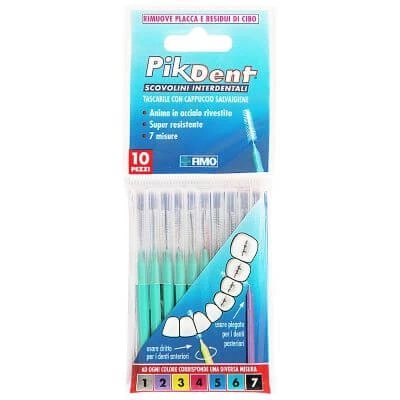 Scobitoare Pikdent 6 verde 10 bucăți