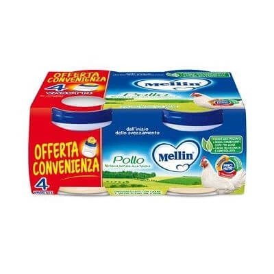 Pui omogenizat Mellin 4x80 g