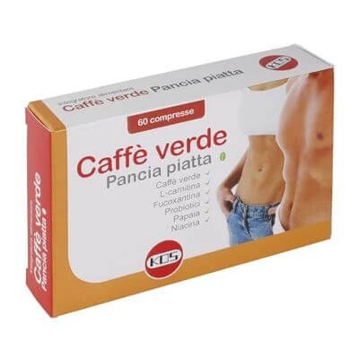 Cafea verde plat burta 60 comprimate