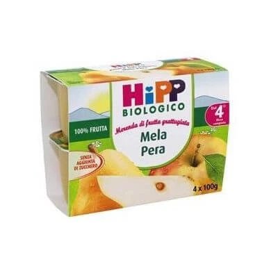 Hipp bio fruct ras măr pară 4x100 g