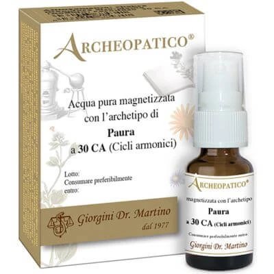 Apă arheopatică magnetizată pură cu arhetip frică la 30 de cicluri armonice 10 ml