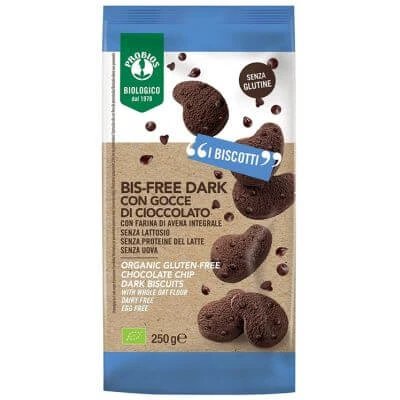 Probios bisfree biscuiți cu ciocolată neagră 250 g