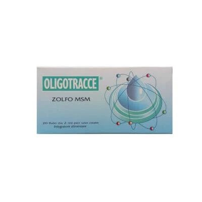 Oligotrace sulf msm 20 fiole de 2 ml