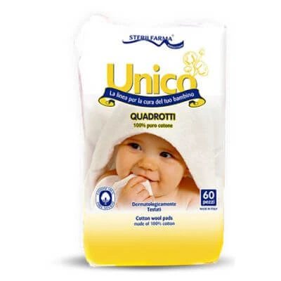 Unico pătrate 100% bumbac 60 bucăți