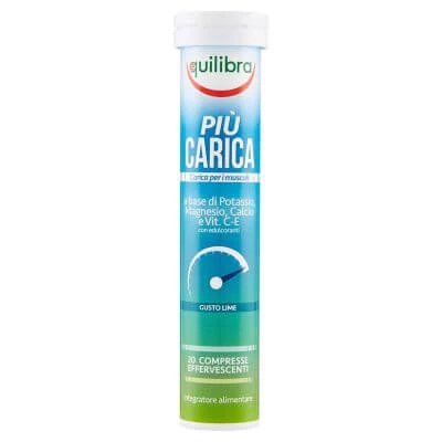 Piu' carica aromă de lime 20 comprimate efervescente