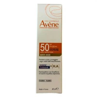 Eau thermale avene sunscreen fluid anti-îmbătrânire spf 50 40 ml