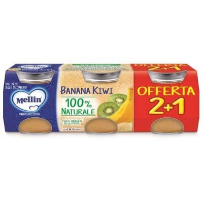 Mellin banană omogenizată kiwi 3 bucăți 100 g