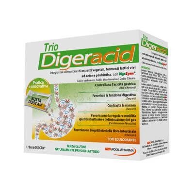Trio digeracid 12 pliculețe