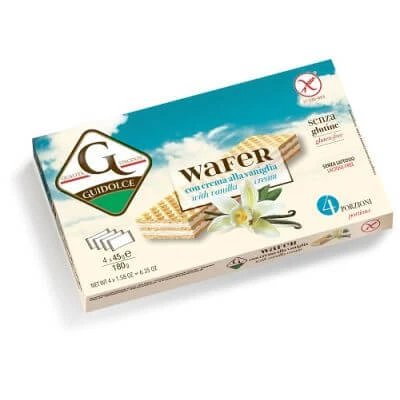 Wafers cu cremă de vanilie 4 porții x 45 g