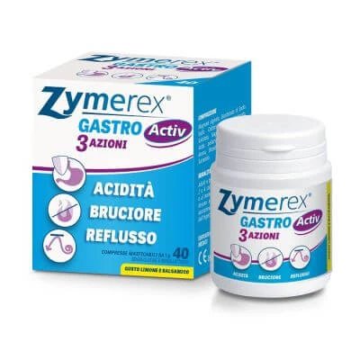 Zymerex gastro activ 3 acțiuni 40 comprimate masticabile