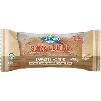 Happy farm baghetă cu semințe întunecate 100 g