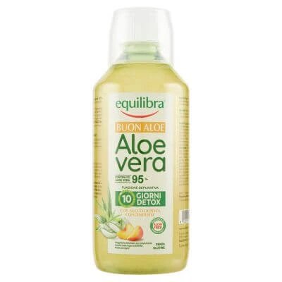 Aloe vera bună 95% cu suc concentrat de piersici 500 ml