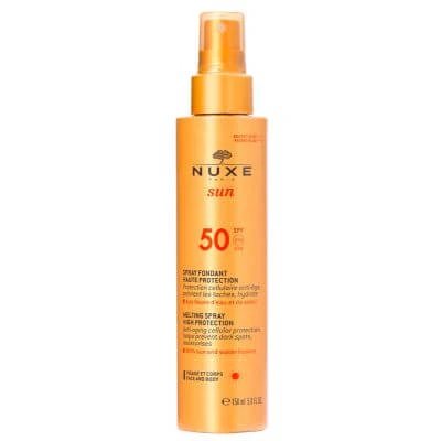 Spray solar Nuxe pentru față și corp cu protecție ridicată spf50 150 ml
