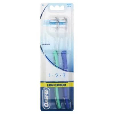 Oralb 123 indicator periuță de dinți manuală perii 35 mediu